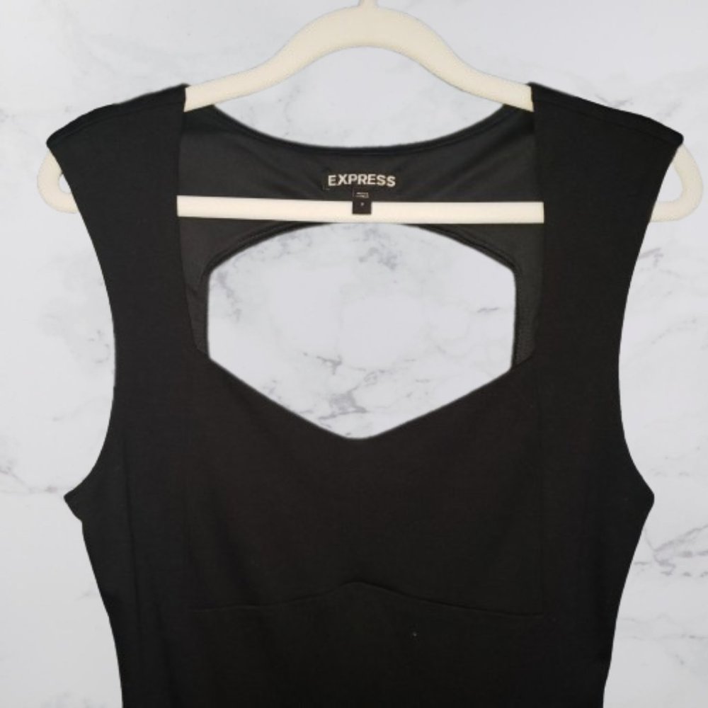 Express Black Backless Dress